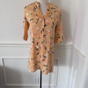 TUCKER NYC tunic blouse/mini dress, size M ~ NWOT!